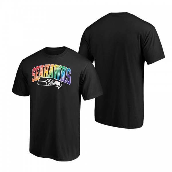 Seattle Seahawks Black Pride Logo T-Shirt