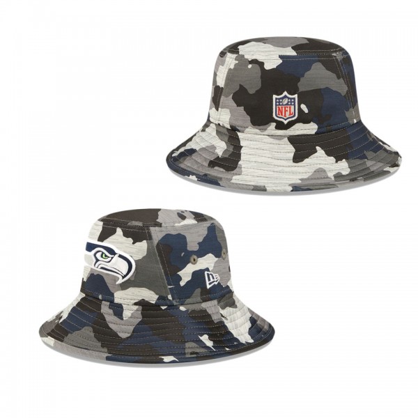 Seattle Seahawks Camo 2022 NFL Training Camp Official Bucket Hat