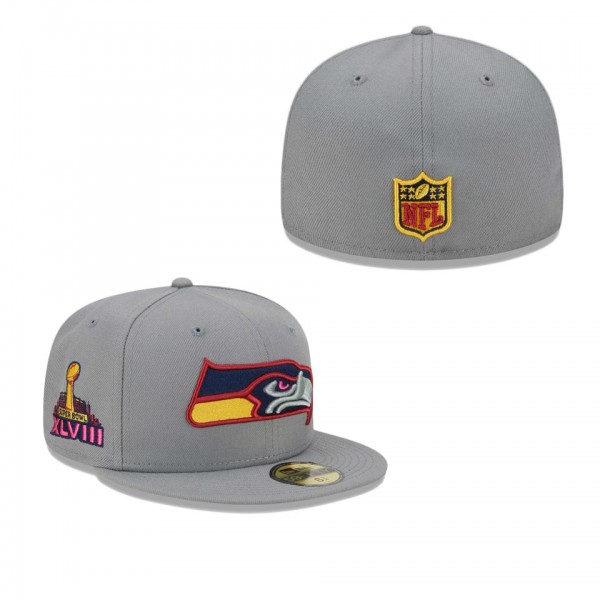 Men's Seattle Seahawks Gray Color Pack 59FIFTY Fit...