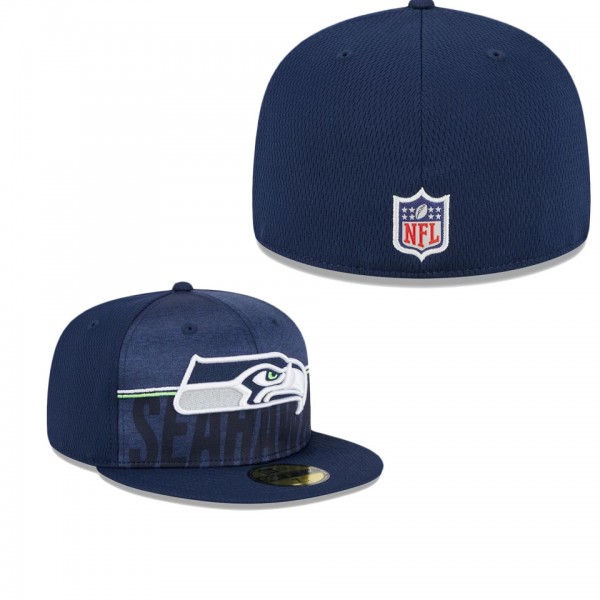 Men's Seattle Seahawks Navy 2023 NFL Training Camp 59FIFTY Fitted Hat