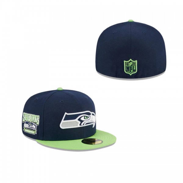 Seattle Seahawks Throwback Hidden 59FIFTY Fitted H...