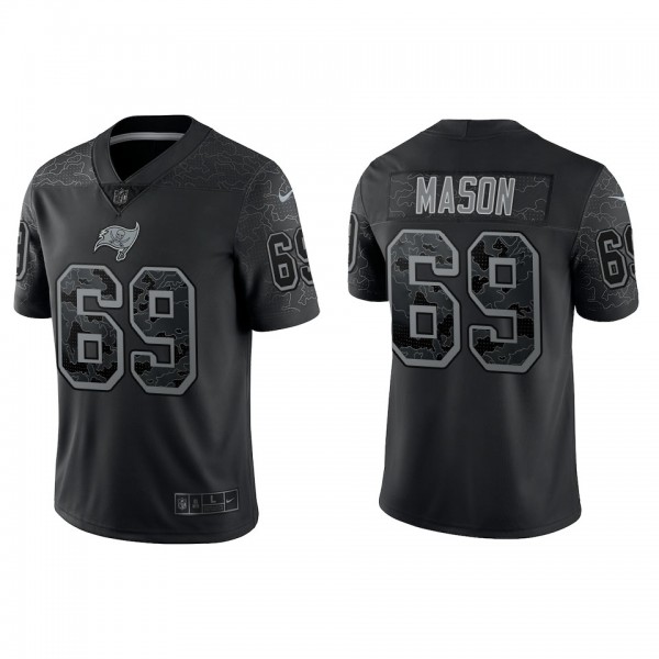 Shaq Mason Tampa Bay Buccaneers Black Reflective L...
