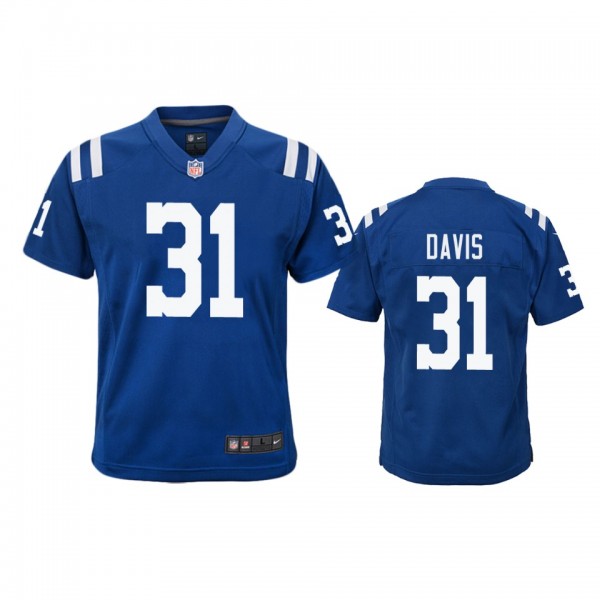 Indianapolis Colts Shawn Davis Royal Color Rush Ga...