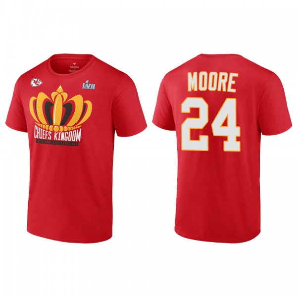 Skyy Moore Kansas City Chiefs Red Super Bowl LVII Champions Last Standing T-Shirt