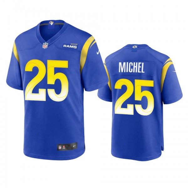 Los Angeles Rams Sony Michel Royal Game Jersey