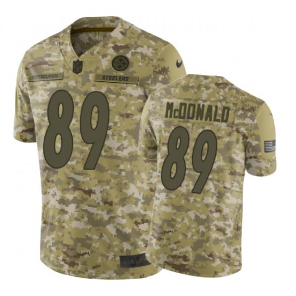 Pittsburgh Steelers #89 2018 Salute to Service Vance McDonald Jersey Camo -Nike Limited