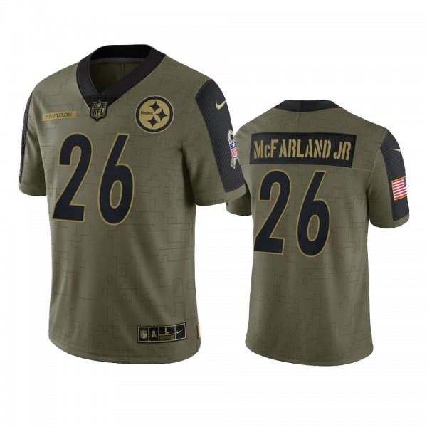 Pittsburgh Steelers Anthony McFarland Jr. Olive 20...