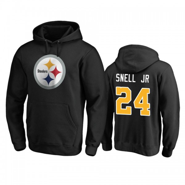 Pittsburgh Steelers Benny Snell Jr. Black Personalized Winning Streak Pullover Hoodie