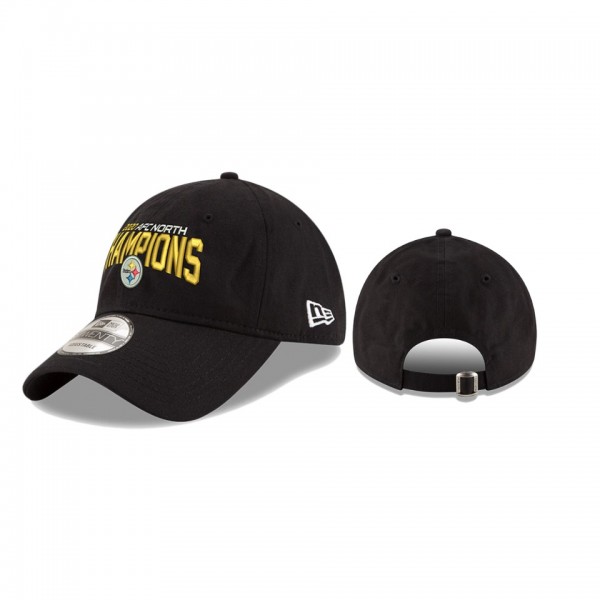 Pittsburgh Steelers Black 2020 AFC North Division Champions 9TWENTY Hat