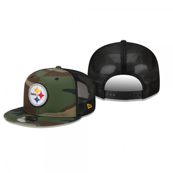 Pittsburgh Steelers Camo Woodland Trucker 2.0 9FIFTY Snapback Hat