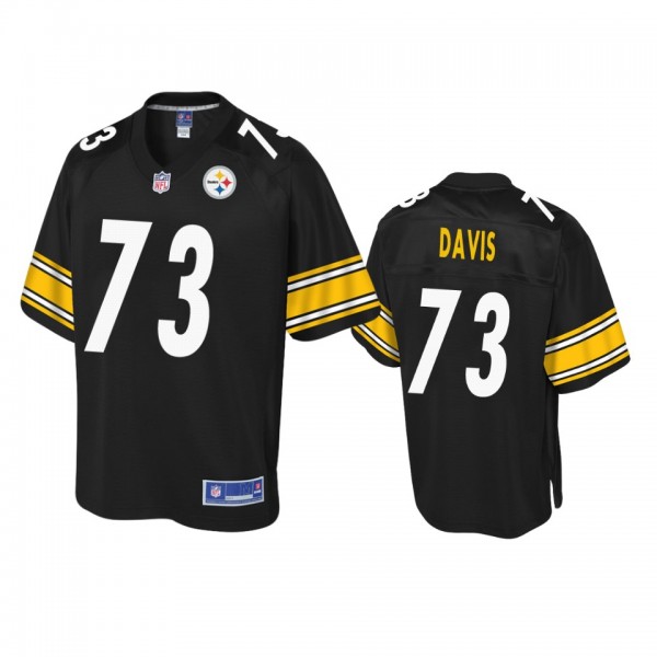 Pittsburgh Steelers Carlos Davis Black Pro Line Je...