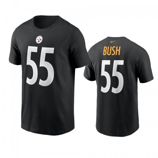 Men's Pittsburgh Steelers Devin Bush Black Name &a...
