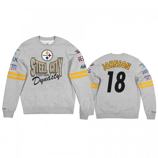 Men's Pittsburgh Steelers Diontae Johnson Gray All...