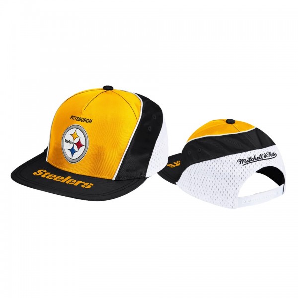 Pittsburgh Steelers Gold Retro Team Logo Snapback ...