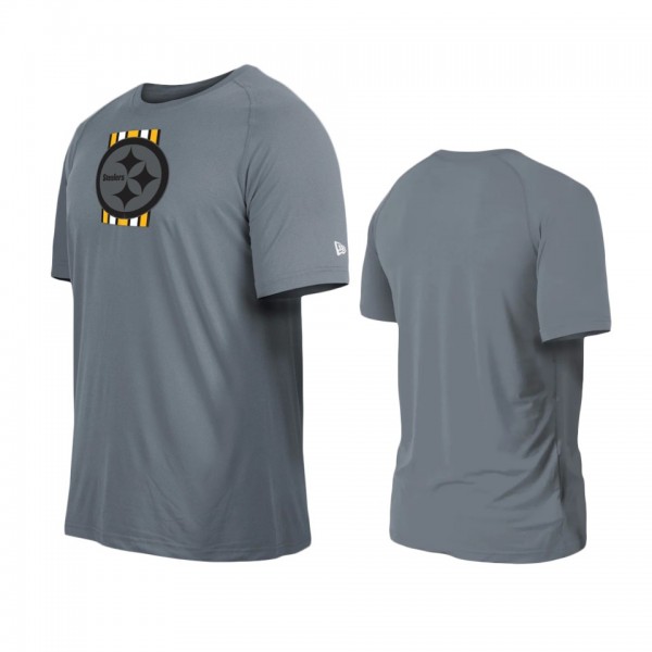Pittsburgh Steelers Gray Training Camp Raglan T-Shirt