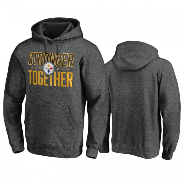 Pittsburgh Steelers Heather Charcoal Stronger Toge...