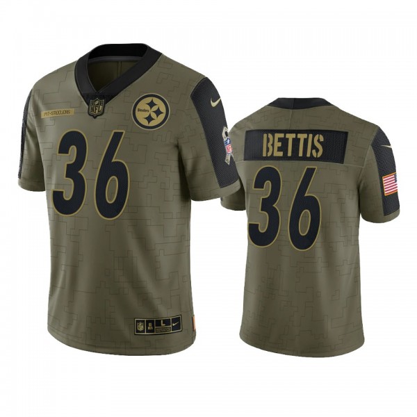 Pittsburgh Steelers Jerome Bettis Olive 2021 Salut...
