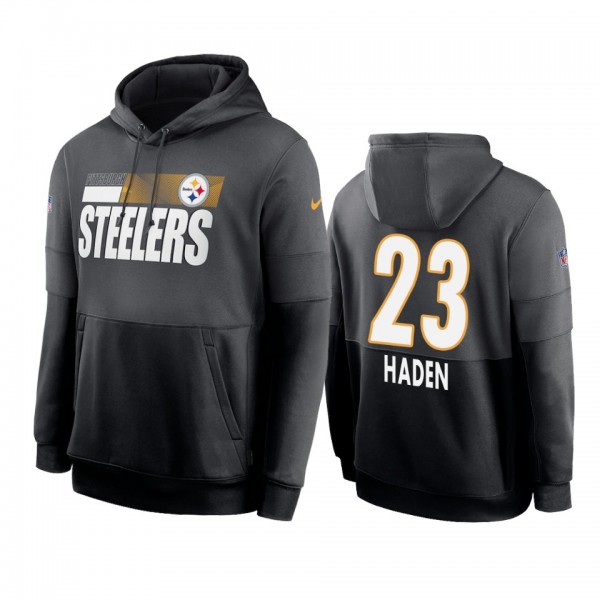 Pittsburgh Steelers Joe Haden Charcoal Black Sidel...
