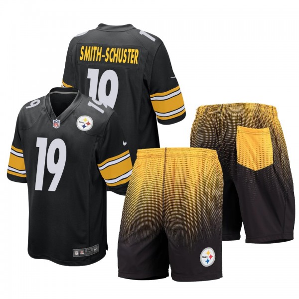 Pittsburgh Steelers JuJu Smith-Schuster Black Game Shorts Jersey