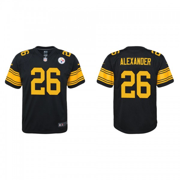 Youth Pittsburgh Steelers Kwon Alexander Black Alternate Game Jersey