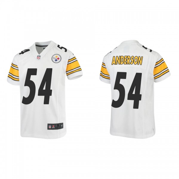 Youth Pittsburgh Steelers Ryan Anderson White Game...