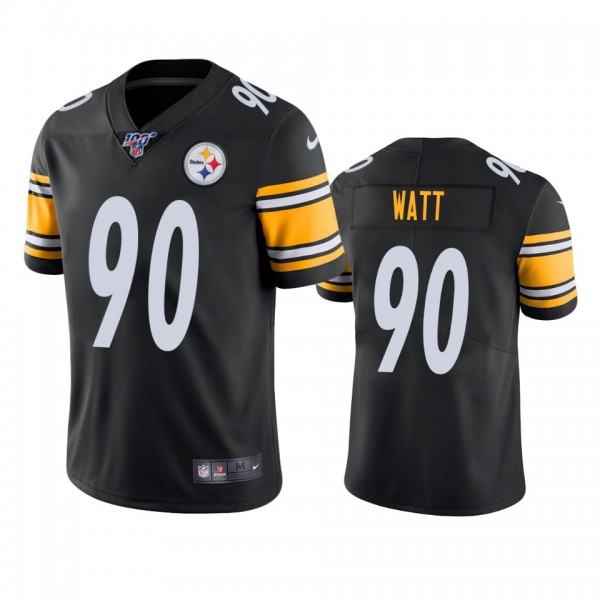 Pittsburgh Steelers T.J. Watt Black 100th Season V...