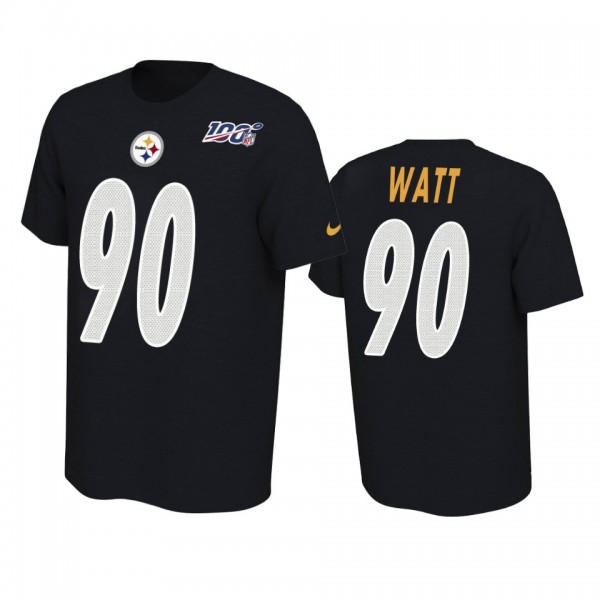 Pittsburgh Steelers T.J. Watt Black 100th Season P...