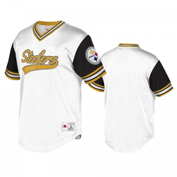Pittsburgh Steelers Mitchell & Ness White Blac...