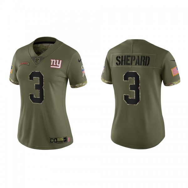 Sterling Shepard Women's New York Giants Olive 2022 Salute To Service Limited Jersey