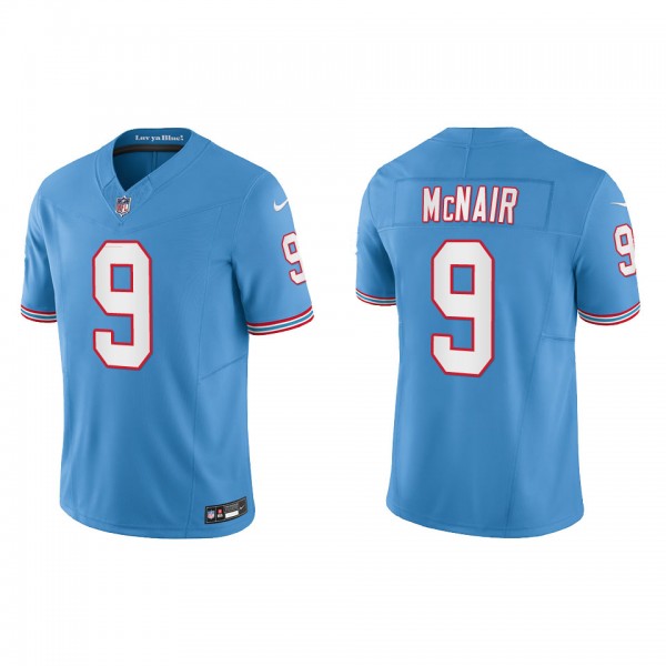 Steve McNair Tennessee Titans Light Blue Oilers Throwback Vapor F.U.S.E. Limited Jersey