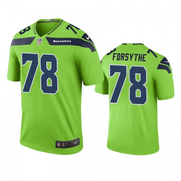 Seattle Seahawks Stone Forsythe Green Color Rush L...