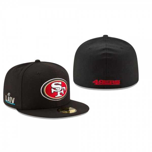 San Francisco 49ers Black Super Bowl LIV 59FIFTY H...