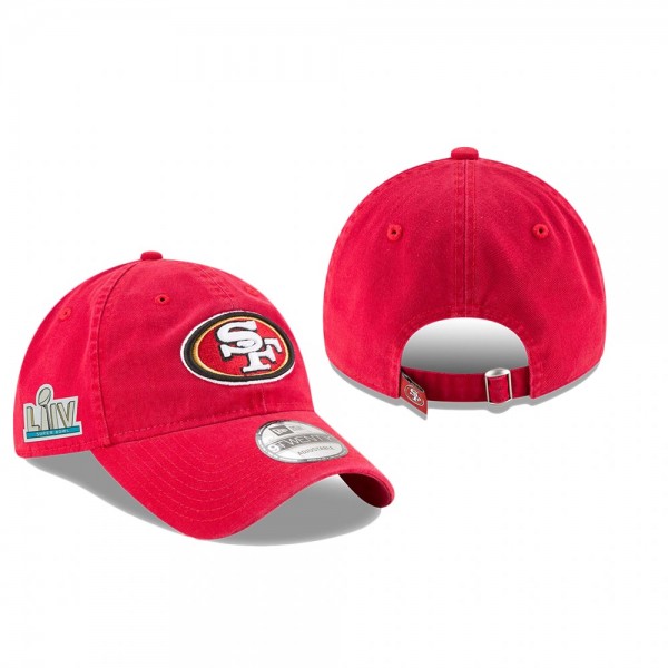 San Francisco 49ers Scarlet Super Bowl LIV Core Classic 9TWENTY Hat