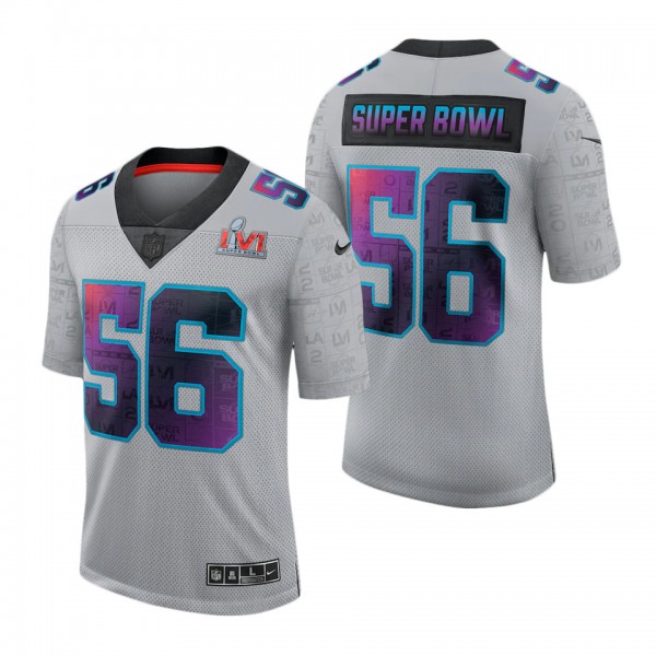 Men's Super Bowl LVI Gray Limited Jersey