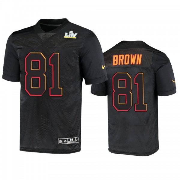 Men's Super Bowl 55 Antonio Brown Black Limited Je...