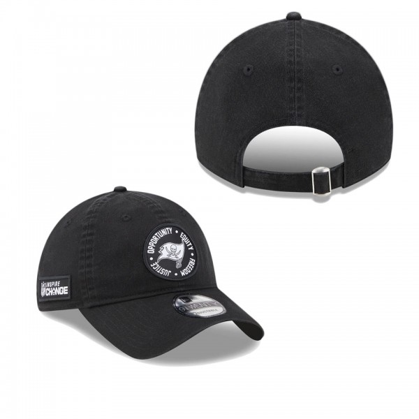 Men's Tampa Bay Buccaneers Black 2022 Inspire Change 9TWENTY Adjustable Hat