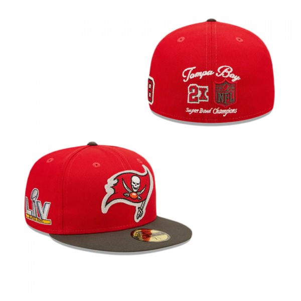 Tampa Bay Buccaneers Letterman 59FIFTY Fitted Hat