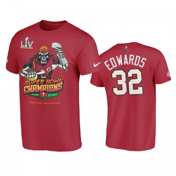 Tampa Bay Buccaneers Mike Edwards Red Super Bowl L...