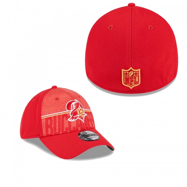 Men's Tampa Bay Buccaneers Red 2023 NFL Training Camp Throwback 39THIRTY Flex Fit Hat