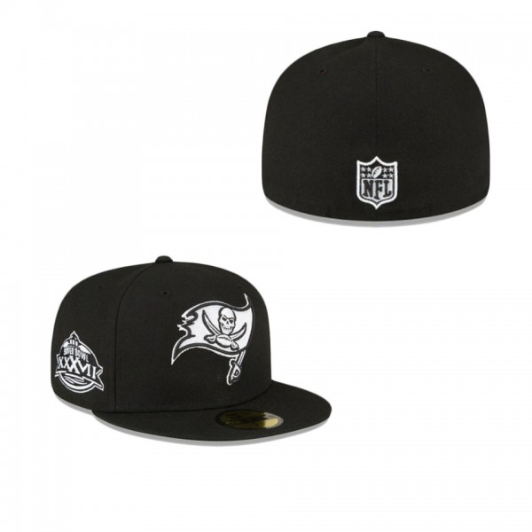 Tampa Bay Buccaneers Sidepatch Black 59FIFTY Fitte...