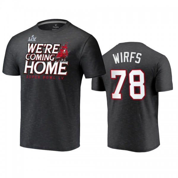 Tampa Bay Buccaneers Tristan Wirfs Charcoal Super Bowl LV Home Local T-Shirt