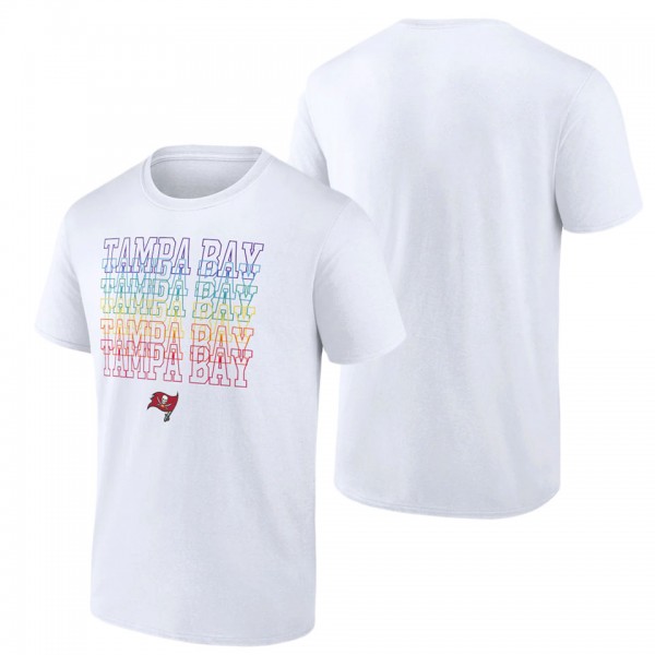 Tampa Bay Buccaneers Fanatics Branded White City Pride Team T-Shirt