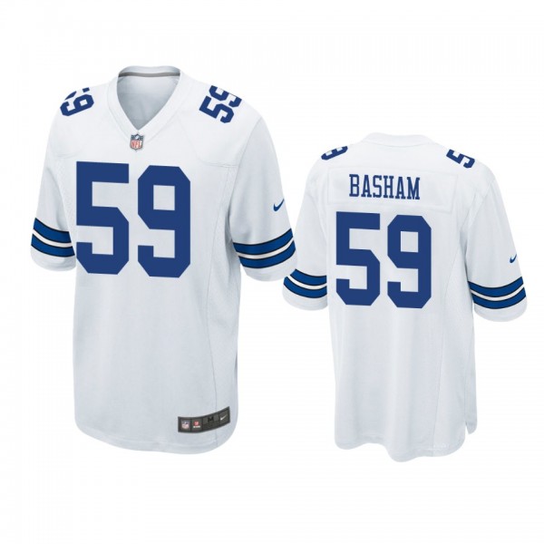 Dallas Cowboys Tarell Basham White Game Jersey