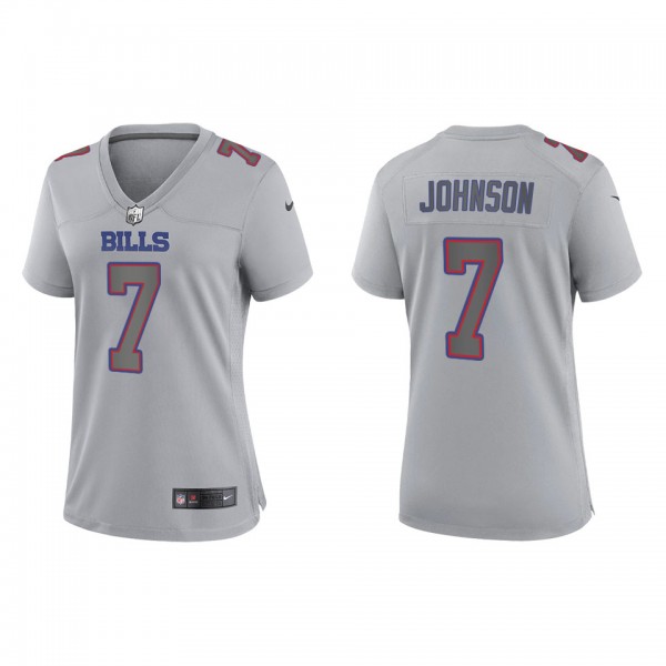 Taron Johnson Women's Buffalo Bills Gray Atmospher...