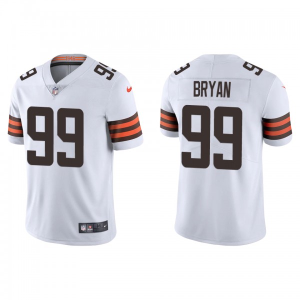 Men's Cleveland Browns Taven Bryan White Vapor Limited Jersey