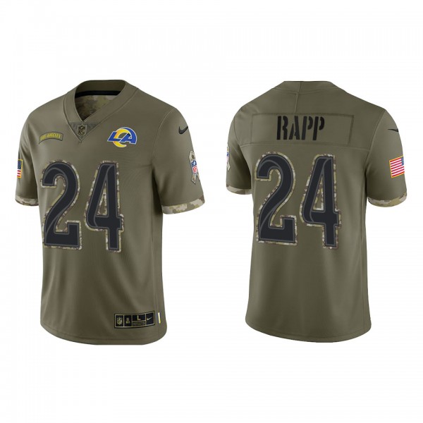 Taylor Rapp Los Angeles Rams Olive 2022 Salute To ...