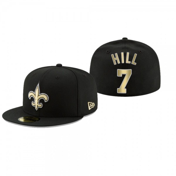 New Orleans Saints Taysom Hill Black Omaha 59FIFTY Fitted Hat