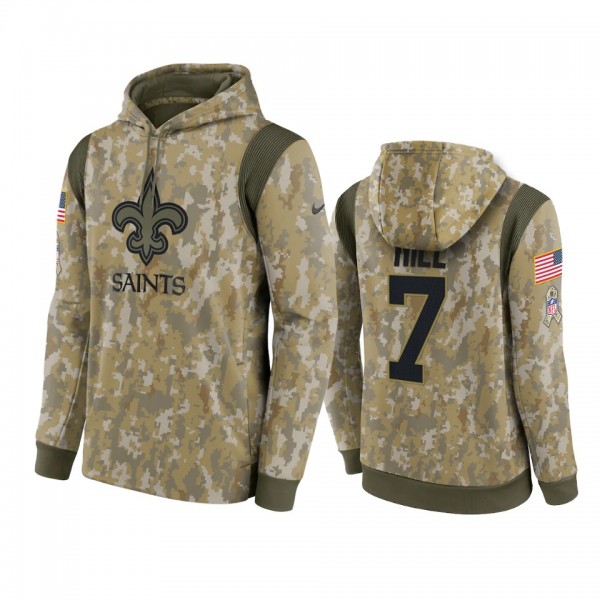 New Orleans Saints Taysom Hill Camo 2021 Salute To...