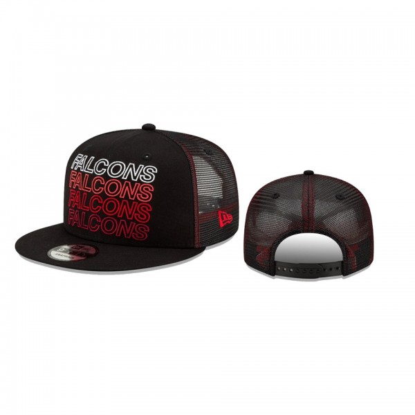 Atlanta Falcons Black Team Repeated 9FIFTY Snapback Adjustable Hat