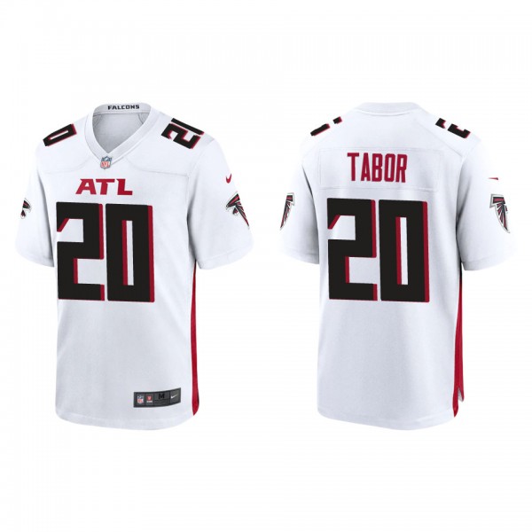 Men's Atlanta Falcons Teez Tabor White Game Jersey